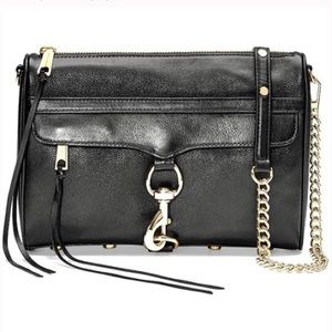 REBECCA MINKOFF M.A.C CROSSBODY BAG W/ GOLD